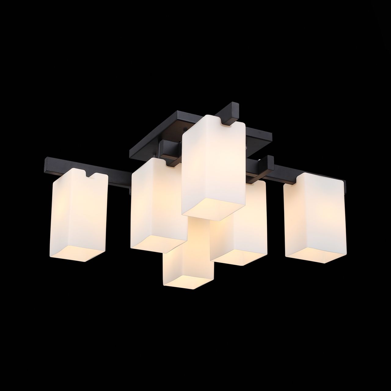 Потолочная люстра ST Luce Caset SL541.402.06 ST LUCE ДИЗАЙНЕРСКИЕ, CASET BLACK 109079 Белый  - Вид №1