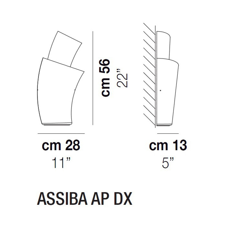 Светильник настенный белый Vistosi AP Assiba DX BC AL VISTOSI  00-3882752 Белый  - Вид №3