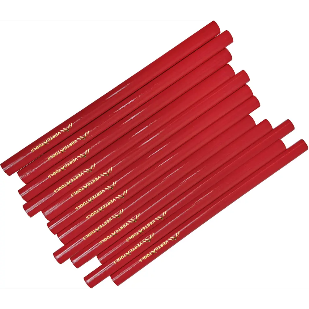 Плотницкий карандаш Vertextools с усиленным грифелем, 12 шт 89395720 STLM-1570730
