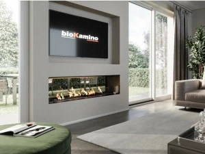 bioKamino Встроенный двухсторонний камин на биоэтаноле Bkbf