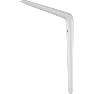 Кронштейн для полки №6 25x30 см нагрузка до 15 кг металл цвет белый