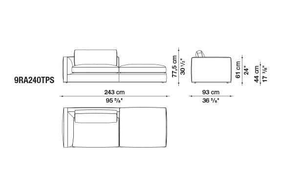 Угловой диван из ткани B&B Italia Ричард ARCH-00040927 - Вид №33