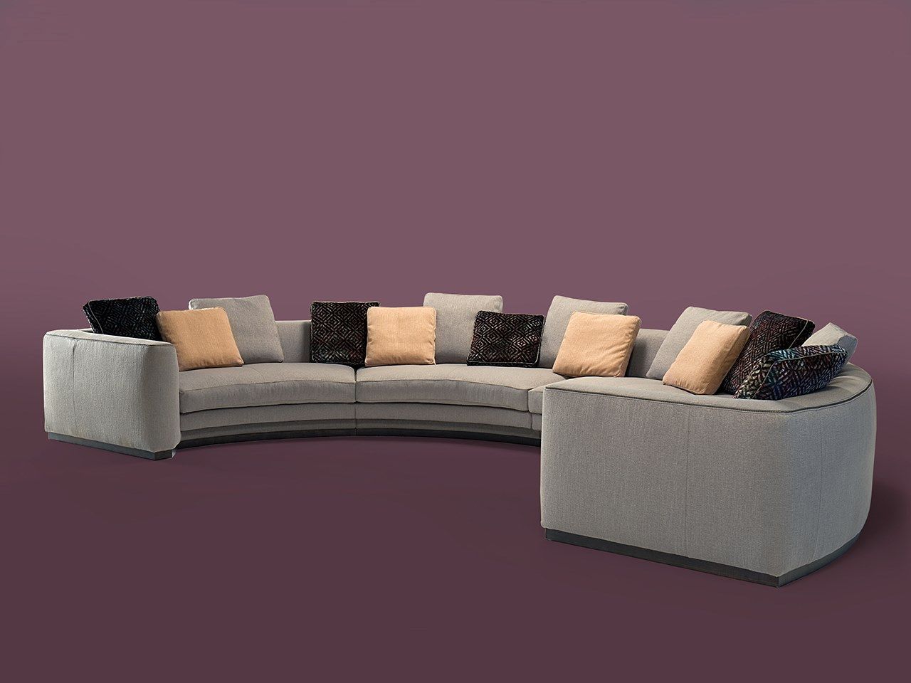 Изогнутый диван из ткани Borzalino Franklin ARCH-00033176 - Вид №4