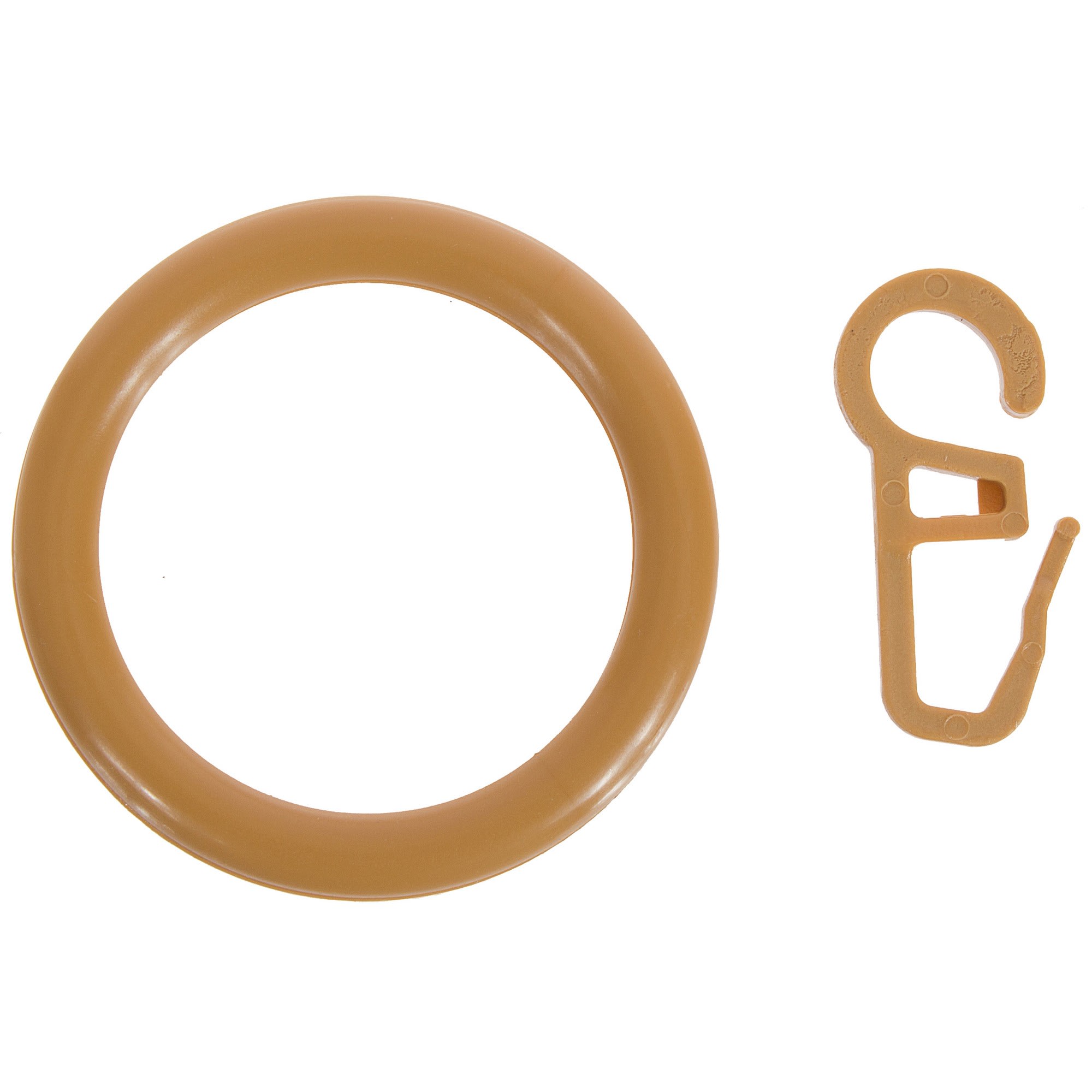 15099550 Кольца с крючками 28 мм цвет светлый дуб, 4 шт Santreyd 