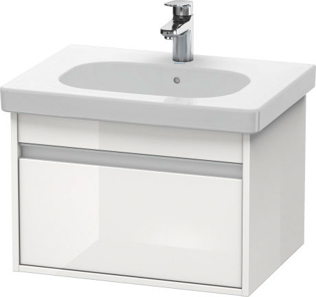 KT667005151 Тумбочка подвесная Ketho #KT6670 600 x 455 мм Сосна коричневая, декор Duravit - Вид №2
