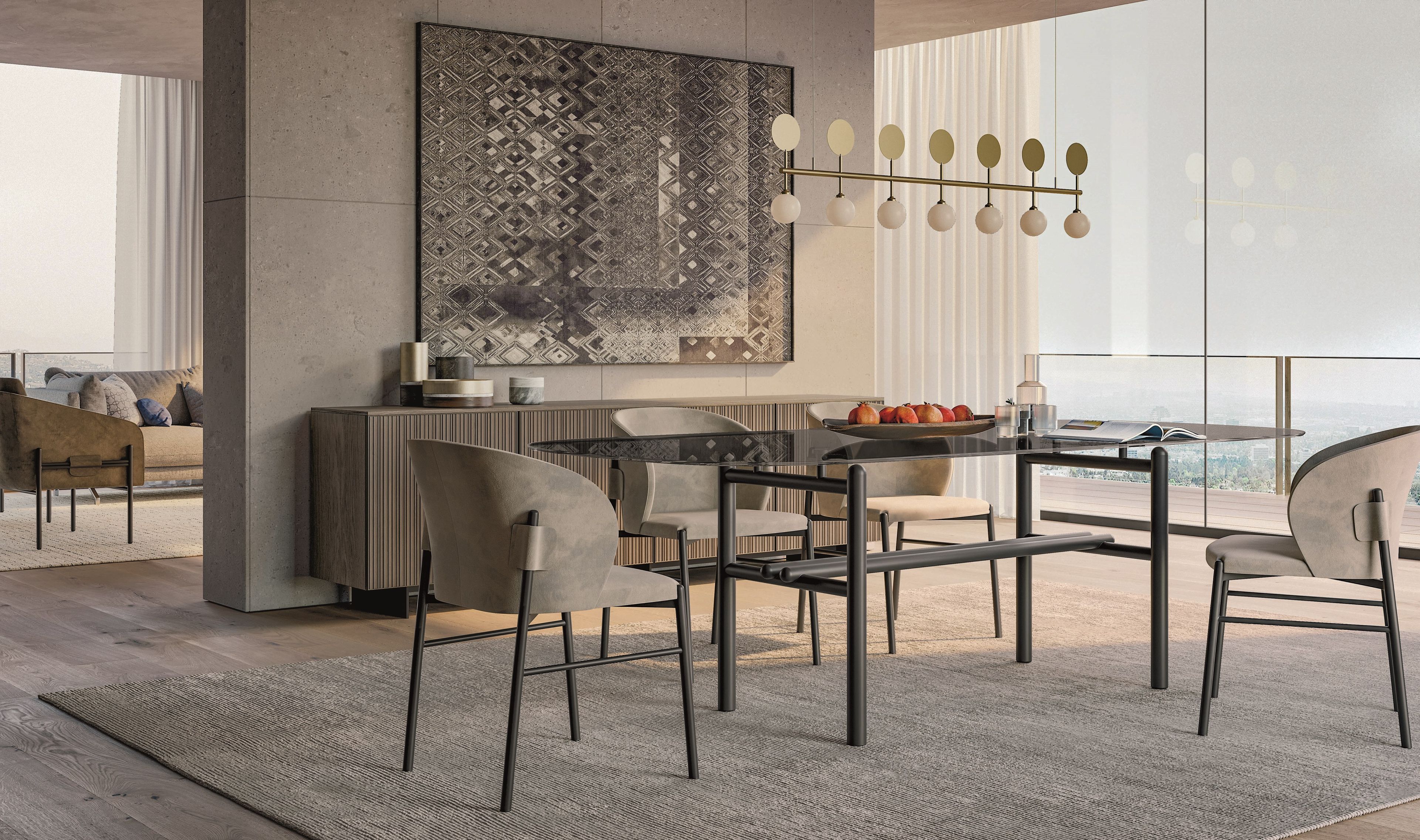 Стеклянный овальный стол Dall'Agnese Supernova ARCH-00098770 - Вид №2