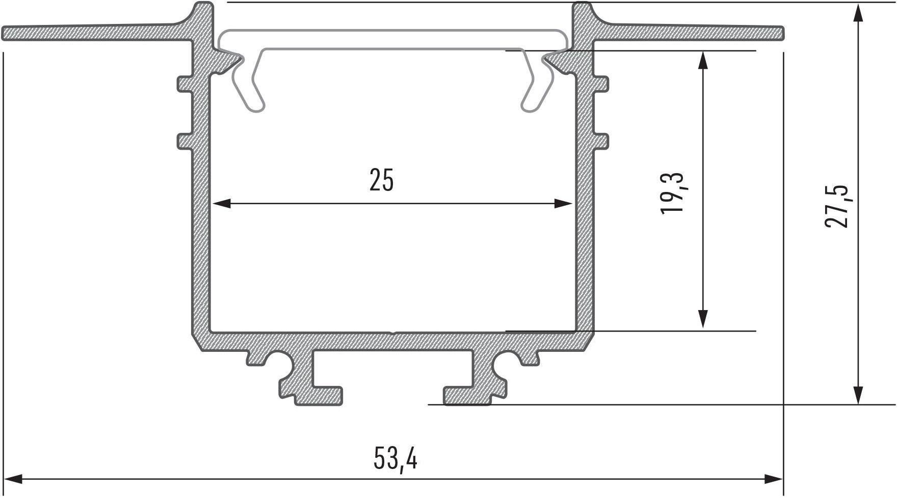 Lumines Lighting Линейный световой профиль для светодиодных модулей  10-0554-10  - Вид №5