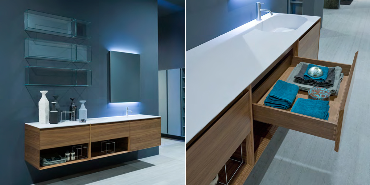 Комплект мебели №100 216 см Antonio Lupi PANTA REI Antoniolupi 100PANTAREI - Вид №1