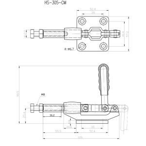 90718067 Зажим шатунного типа Hs Clamp HS-305-CM STLM-1435117