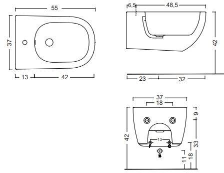 Биде подвесное Pin Nic sun-id-1497531 - Вид №3