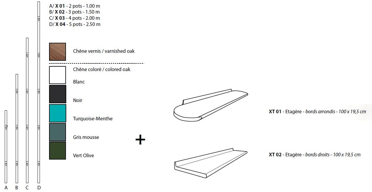 Compagnie Подставка для вазы из дуба Mobilier cultivé sun-id-1357672 - Вид №10