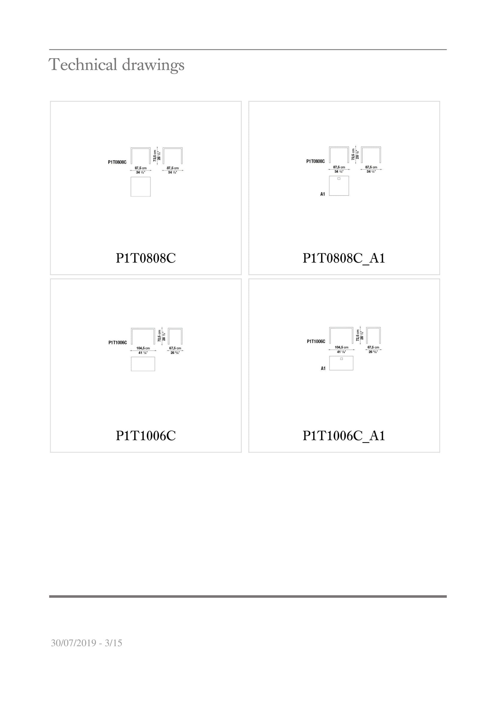 Стеклянный прямоугольный рабочий стол B&B Italia Project проект 1 ARCH-00107589 - Вид №1