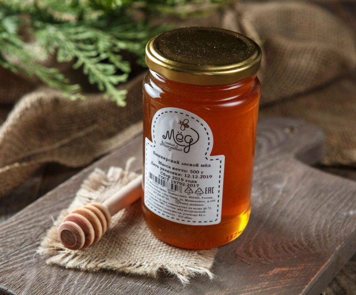 4016 Мед "Лесной". Урожай 2021 г. Вкусляндия  - Вид №3