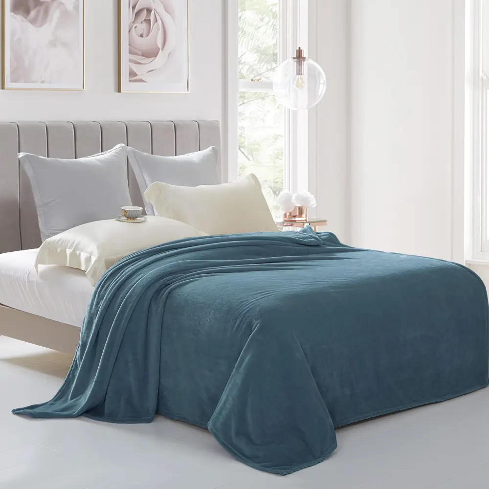 Плед Orel 140x200 см велсофт цвет синий СТОЛИЦА ТЕКСТИЛЯ STLM-2050980 - Вид №3