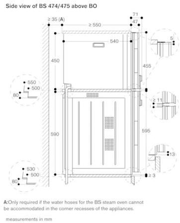 Gaggenau Духовка из нержавеющей стали и стекла Serie 400 Bs470112 - Вид №2