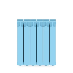 Радиатор секционный Rifar Monolit M50006RAL5024 500/100 6 секций боковое подключение биметалл голубой