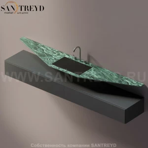 AELLN0AA12426VD Подвесная раковина настенная прямоугольная Agape Ell