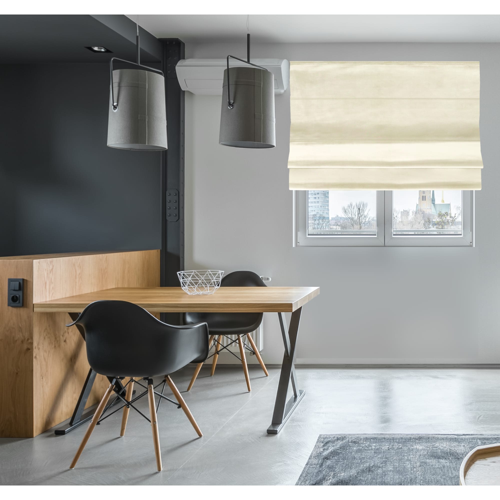 82411447 Штора римская Милфид 160x190 см цвет ваниль Santreyd  - Вид №6