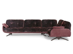 Бархатный угловой диван