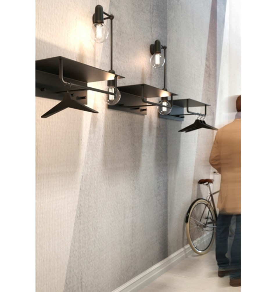 FROST Вешалка 4, комплект » черный / черный Резина / нержавеющая сталь Черный U3013-3-BB  - Вид №2