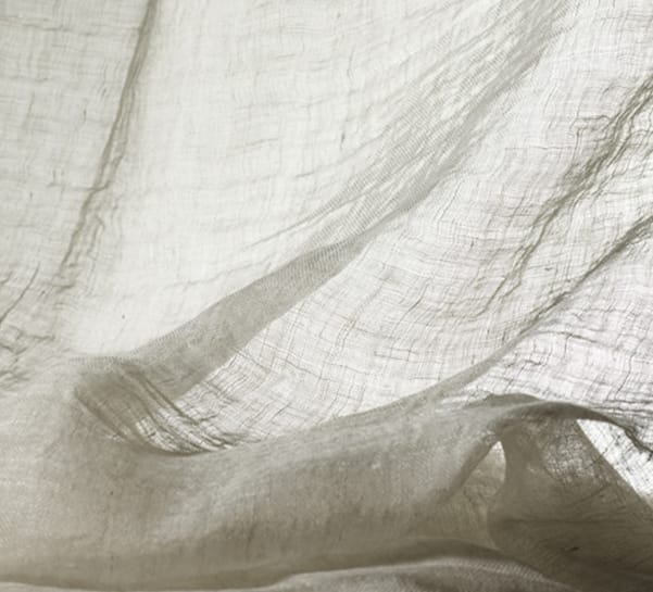 Льняная вуаль моющаяся однотонная ткань Dedar WIDE LINEN COLIBRI' ARCH-00030793 - Вид №3