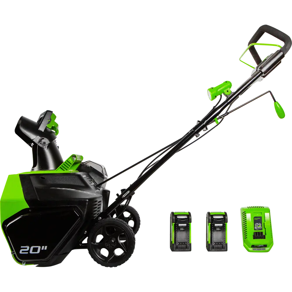 Снегоуборщик аккумуляторный Greenworks GD40SB 40 В, 2 аккумулятора, зарядное устройство в комплекте 82411454 STLM-2134270  - Вид №1