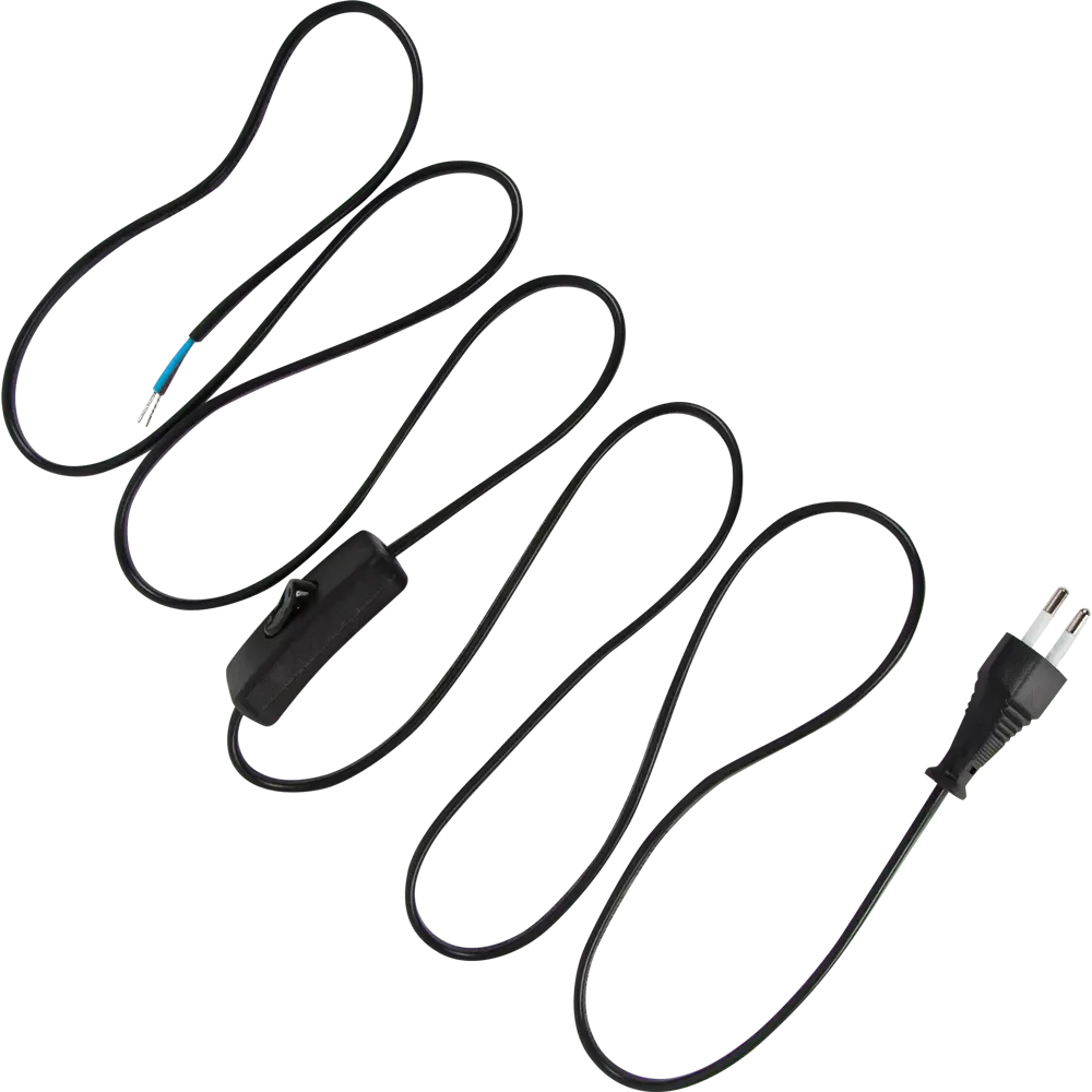 TDM ELECTRIC Шнур с выключателем 2 метра для светильников и приборов 82602419 STLM-0031194