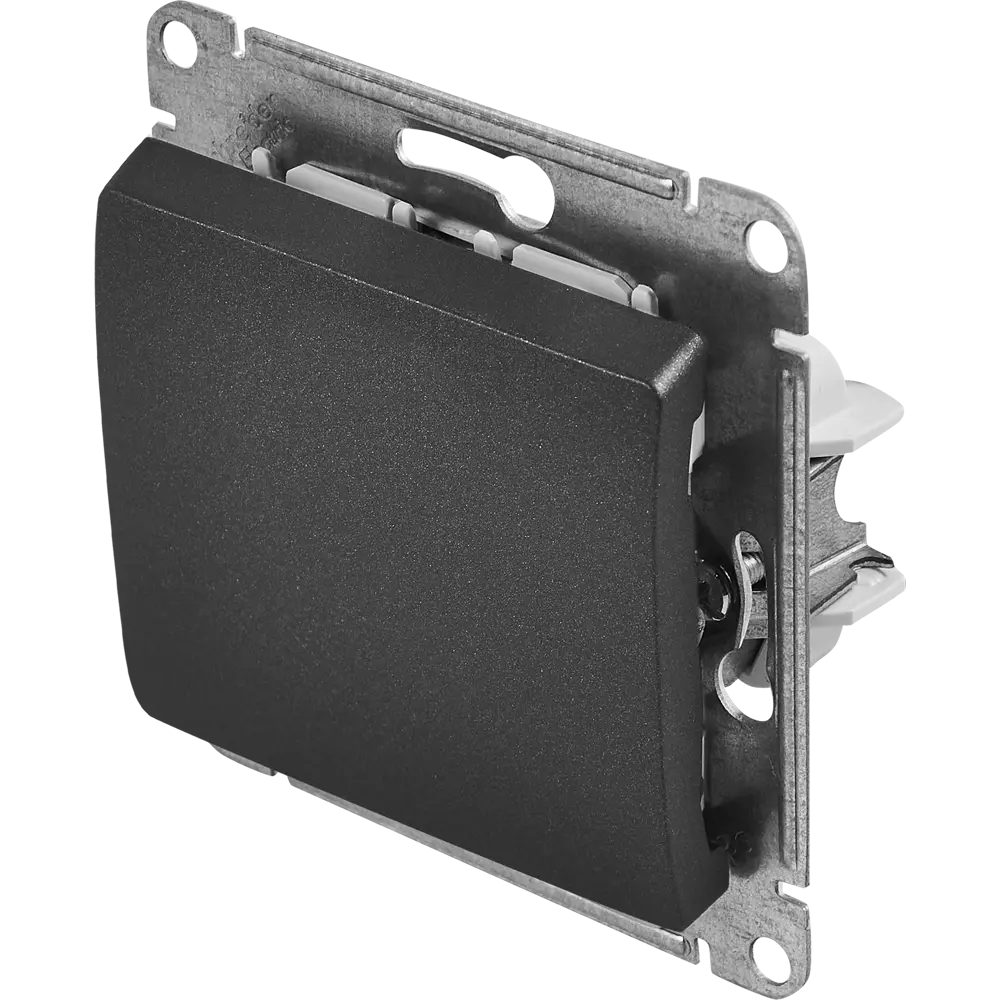 Schneider Electric Glossa — встраиваемый переключатель с 1 клавишей антрацит 86710489 STLM-0070859