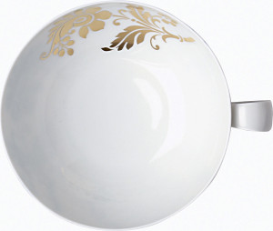 10535762 Sieger by Furstenberg Чашка чайная закругл. Sieger by Furstenberg "Комната чудес" 200мл (золотист.) Фарфор, Керамика