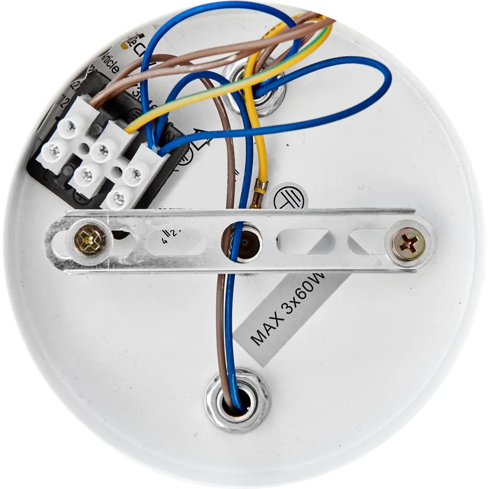 Люстра потолочная Тетро 3 лампы 15 м² цвет шампань De Markt STLM-2051818 - Вид №5