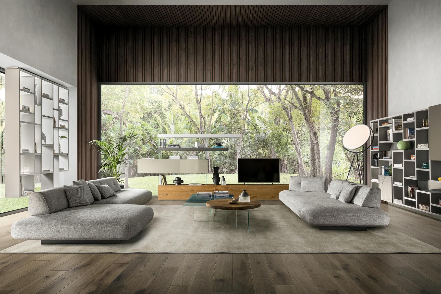 Модульный тканевый диван с полуостровом Lago SAND - 1136 ARCH-00121716 - Вид №2