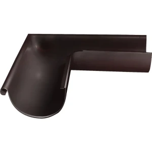 Угол желоба на 90° внешний GL PE 125 мм цвет шоколад