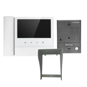 91967160 Комплект видеодомофона Commax CDV-70N2/DRC-4CGN2 7" цвет белый/серебро STLM-1338607