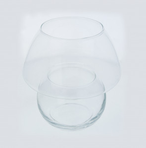 2229 Заготовка для декорирования Ваза "Грибная рапсодия-1" стекло d 16 см х 15 см Эвис