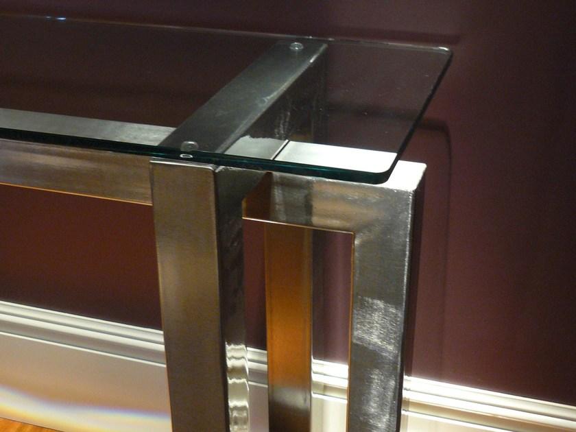 Gonzalo De Salas Прямоугольная консоль из железа и стекла Thasos sun-id-1484058 - Вид №4