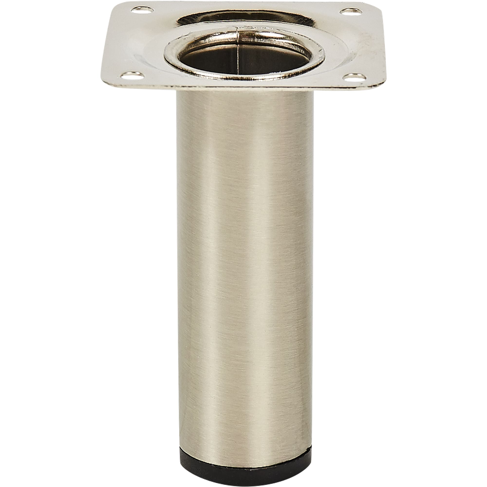 82732506 Ножка круглая 100х30 мм, сталь, цвет никель Santreyd 