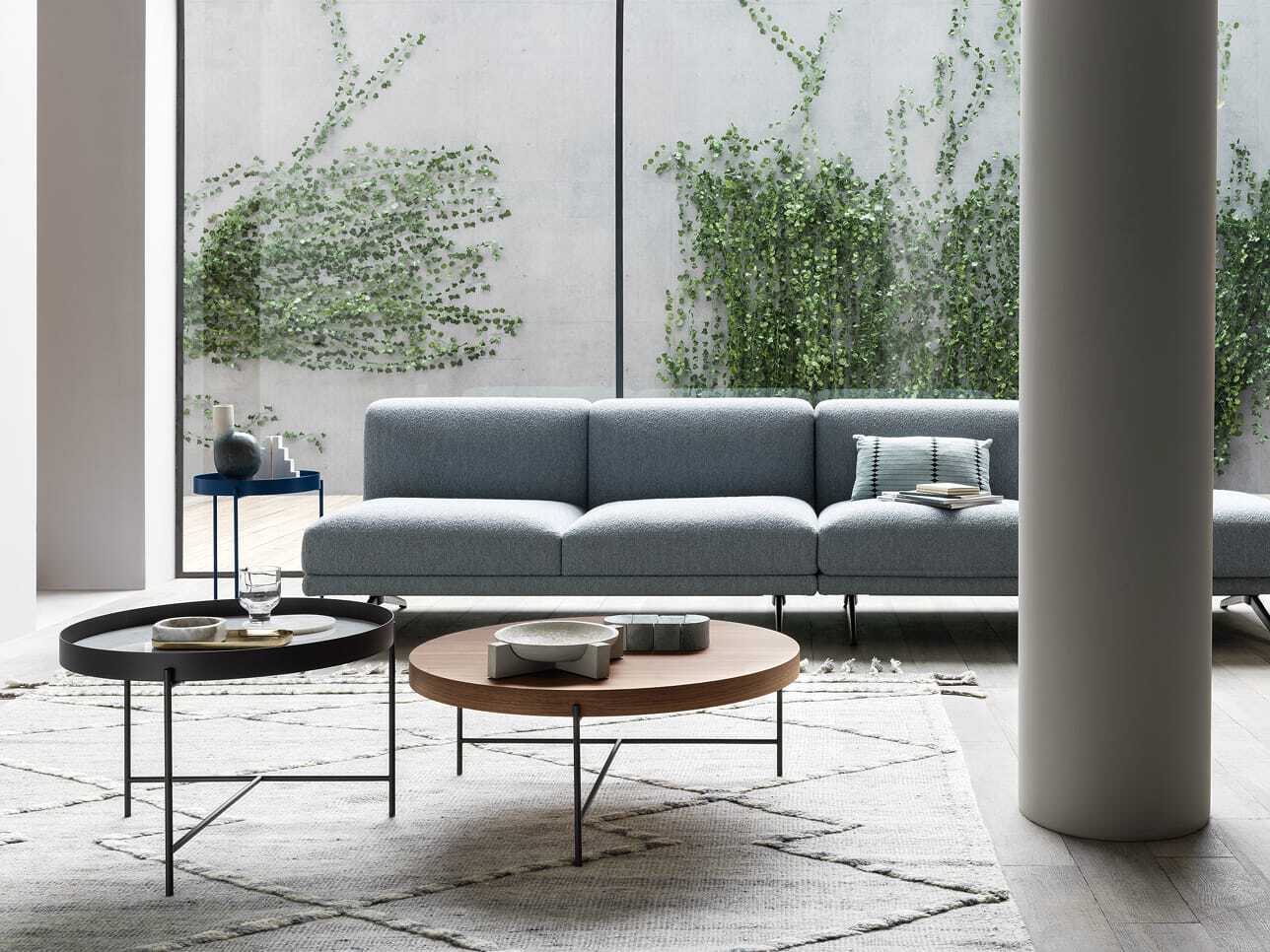 Металлический низкий круглый журнальный столик с подносом Novamobili ARCH-00063759 - Вид №2