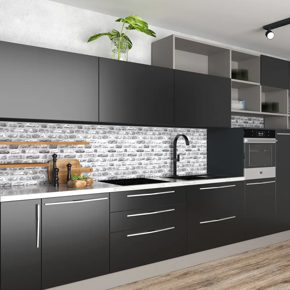 Листовая панель ПВХ Мергель серый 480x480x3 мм 0.22 м² GRACE STLM-2072849 - Вид №1