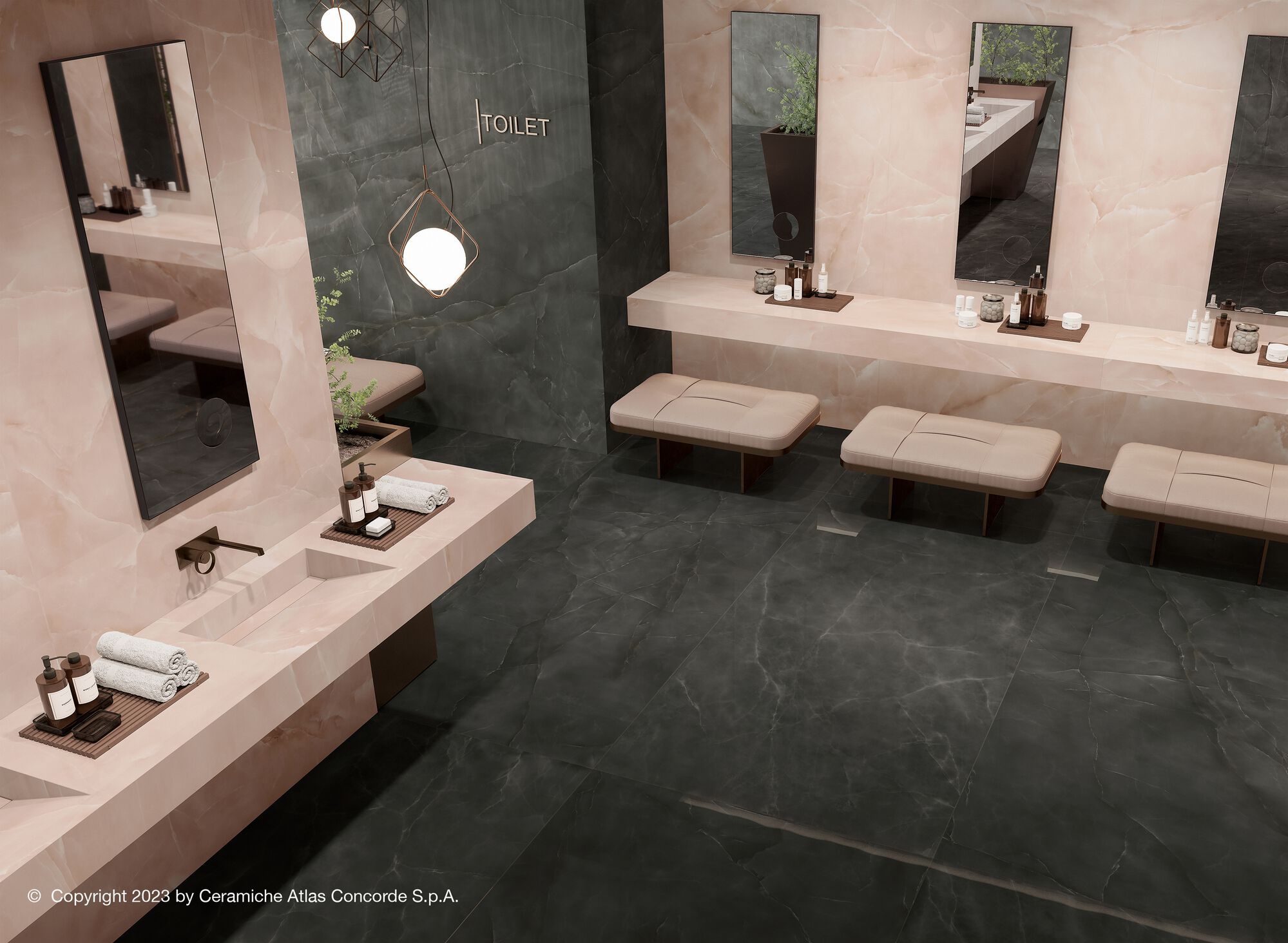 Напольное / керамогранит с эффектом оникса Atlas Concorde Marvel Onyx ARCH-00100320 - Вид №33