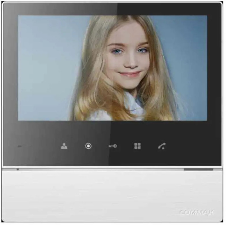91100390 Монитор домофона Commax CDV-70H2 Black Smog цвет белый STLM-0484352