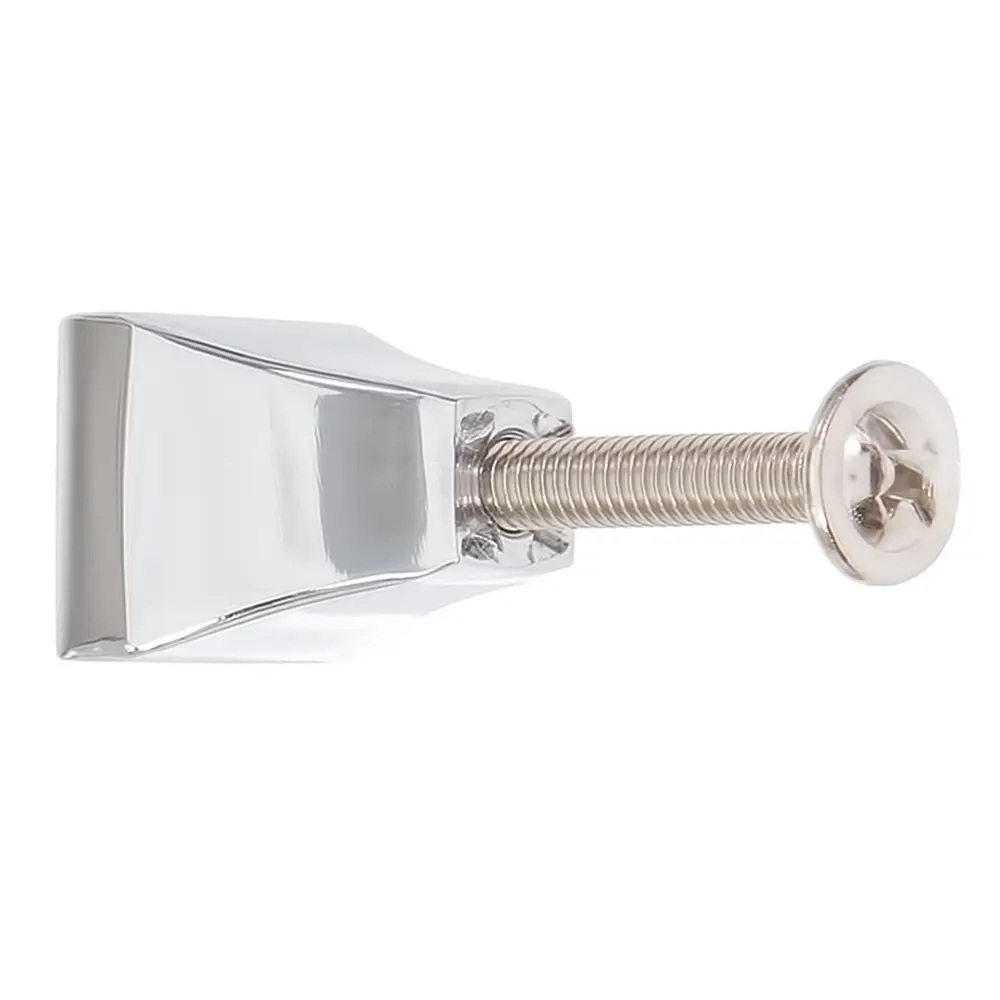 Мебельная ручка-кнопка RC425CP/CrBl.4 металл цвет глянцевый хром BOYARD STLM-2134678 - Вид №1