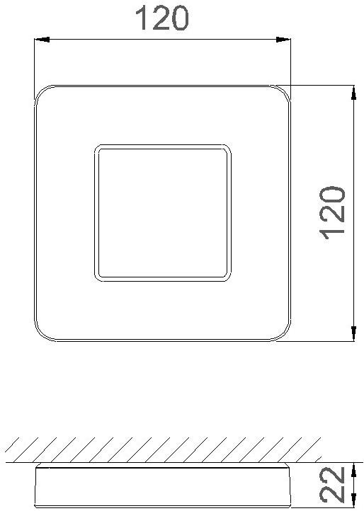 DAISALUX Аварийный светильник потолочный из алюминия sun-id-1385644 - Вид №6