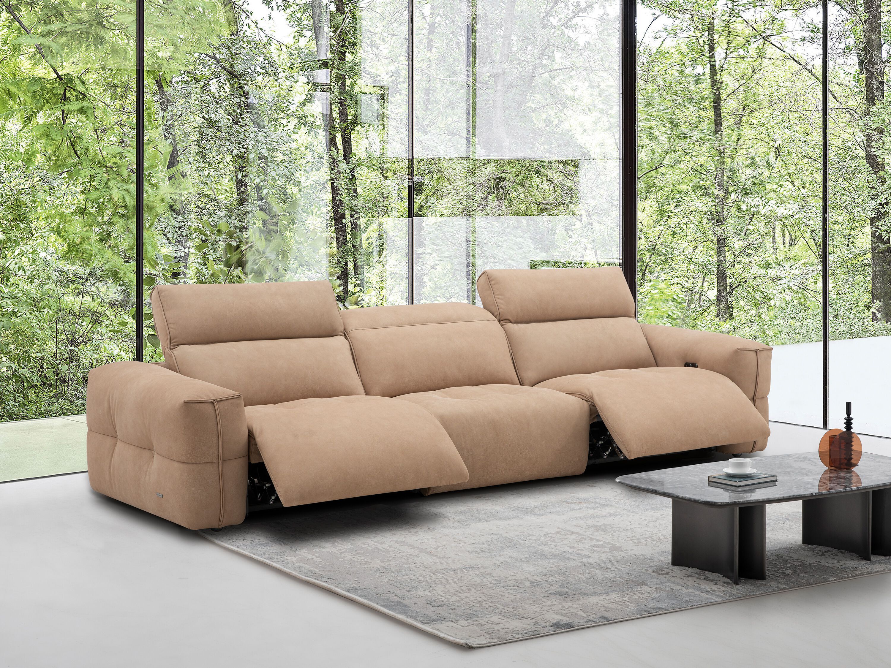 Кожаный угловой диван с электроприводом CAMPO DE' FIORI BLOOM ARCH-00109773 - Вид №8