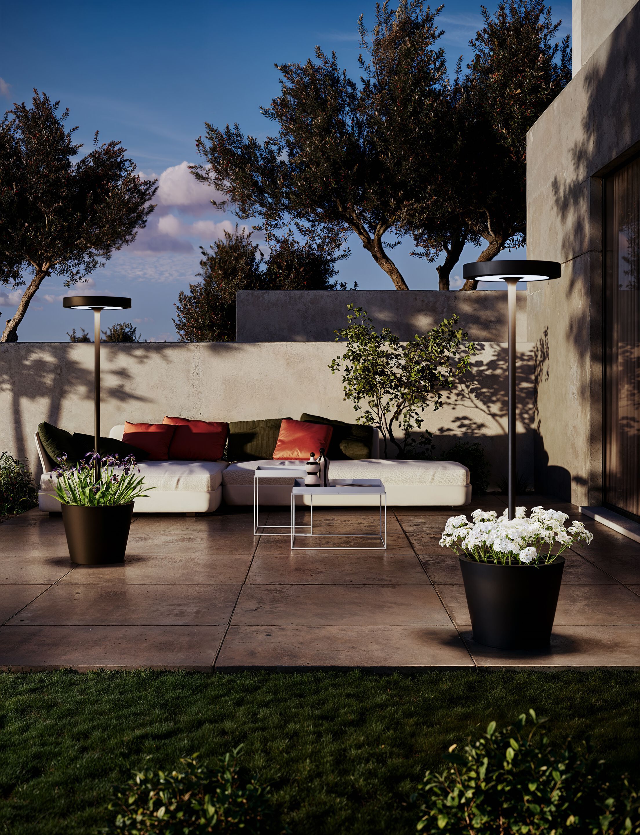 Алюминиевая напольная перезаряжаемая напольная лампа Zafferano Poldina ARCH-00046031 - Вид №4