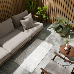 Циновка Дели 60x110 см полипропилен 84115_53211 цвет серый