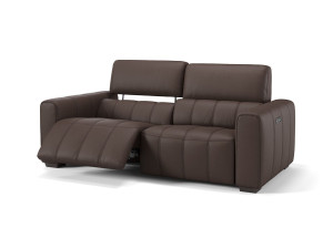 3-местный кожаный диван