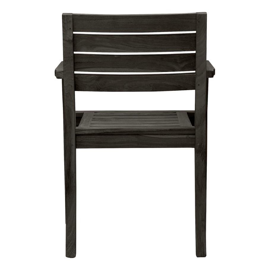 Штабелируемый стул из тикового дерева с подлокотниками JANUS et Cie Relais ARCH-00108647 - Вид №10