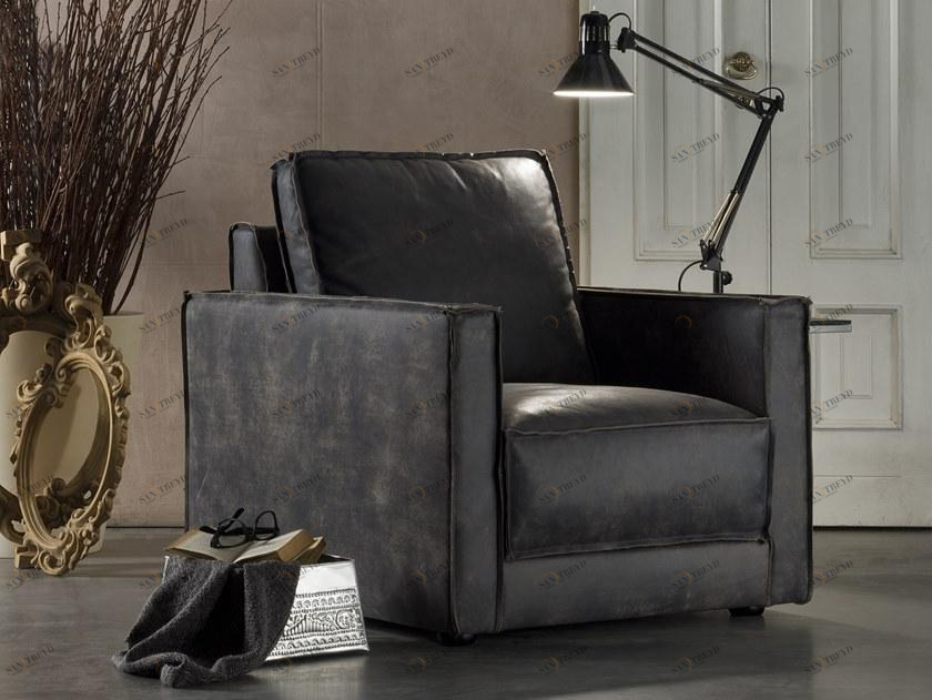 Flexstyle Кожаное кресло с подлокотниками sun-id-1489983