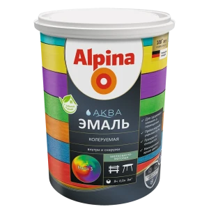 Эмаль Alpina Аква База 3 полуматовая цвет прозрачный 0.86 л