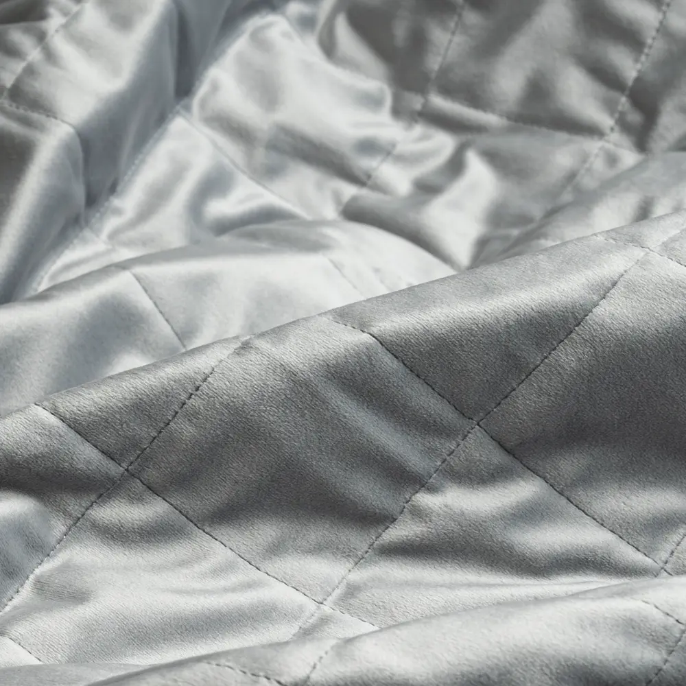 INSPIRE Покрывало Etna велюровое серое 240×220 см 89334841 STLM-1565904 - Вид №2